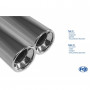 2x90mm stainless steel silent 13 for BMW 540i/545i TYPE E60/61