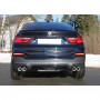 Silent rear duplex stainless steel duplex type 17 for BMW X4 TYPE F26 (with Pack-M)