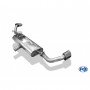 Silent rear duplex stainless steel 1x115x85mm type 38 for BMW X6 TYPE E71