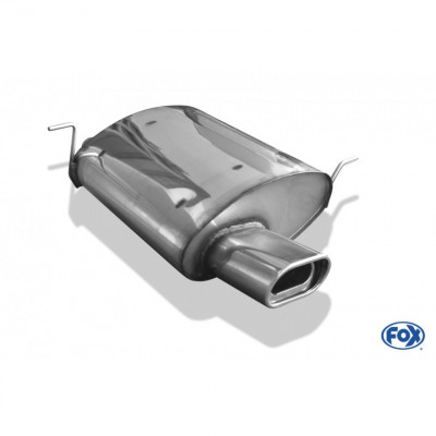 Silent stainless steel rear 1x135x80mm type 53 for BMW Z3 TYPE E36 ROADSTER