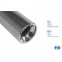 Silent rear duplex stainless steel 1x100mm type 13 for CITRO-N C-CROSSER