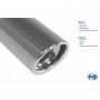1x90mm type 17 stainless steel exhaust tip for DACIA SANDERO