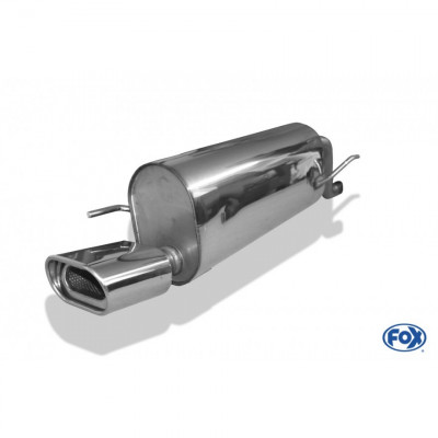 Silent stainless steel rear 1x135x80mm type 53 for FIAT GRANDE PUNTO TYPE 199