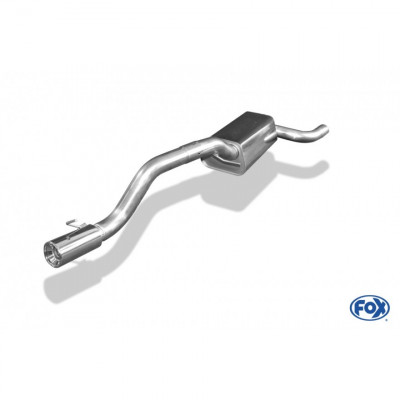 Silent stainless steel rear 1x90mm type 13 for FORD FOCUS RS MK1