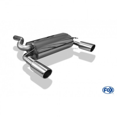 Silencieux arrière duplex inox 1x100mm type 16 pour FORD KUGA MK1