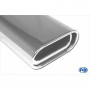 Silent rear duplex stainless steel 1x135x80mm type 53 for OPEL ASTRA G COUPE/CABRIOLET