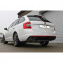 Silent stainless steel rear on original tips for SKODA OCTAVIA RS TYPE 5E