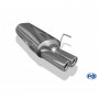 Silent stainless steel rear 2x76mm type 13 for PEUGEOT 306