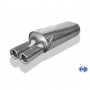 Silent stainless steel rear 2x76mm type 13 for PEUGEOT 306