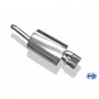 2x80mm stainless steel silent for TOYOTA COROLLA TYPE E12