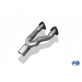 Tube de connexion inox pour AUDI 80 TYPE B4 (double catalyseur)