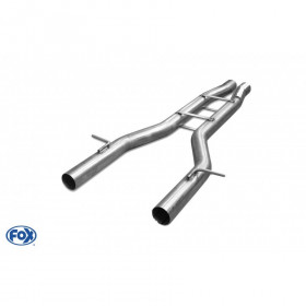 Silent rear duplex stainless steel 1x160x80mm type 53 for VOLKSWAGEN T5/T6 4-MOTION