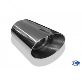 Silent stainless steel rear 1x135x80mm type 53 for OPEL VECTRA A (COFFRE)