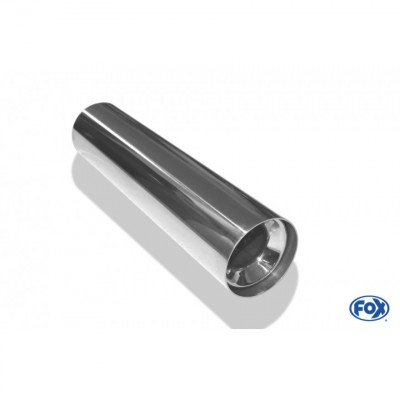 Embout d'échappement inox type 11 / Ø114mm / long 300mm