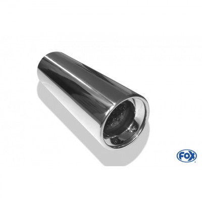 Silent stainless steel rear 1x135x80mm type 53 for OPEL VECTRA A (COFFRE)