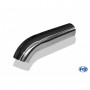 Silent stainless steel rear 1x135x80mm type 53 for OPEL VECTRA A (COFFRE)