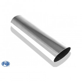 Embout d'échappement inox type 30 / 115x85mm / long 300mm / biseauté 24.5°