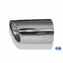 Silent stainless steel rear 1x135x80mm type 53 for OPEL VECTRA A (COFFRE)