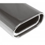 Embout d'échappement inox type 53 / 135x80mm / long 300mm / biseauté 16.5°