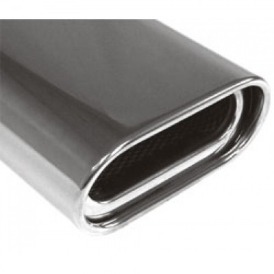 Embout d'échappement inox type 53 / 150x70mm / long 300mm / biseauté 30°