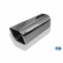 Silent stainless steel rear 1x135x80mm type 53 for OPEL VECTRA A (COFFRE)