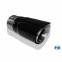 Couvre embout noir Ø80mm pour embout en Ø70mm / long 150mm