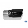 Couvre embout noir Ø80mm pour embout en Ø70mm / long 150mm