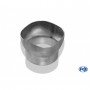 Silent stainless steel rear 1x135x80mm type 53 for OPEL VECTRA A (COFFRE)