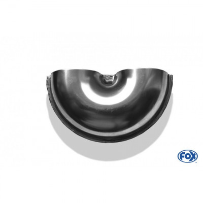 Silent stainless steel rear 1x135x80mm type 53 for OPEL VECTRA A (COFFRE)