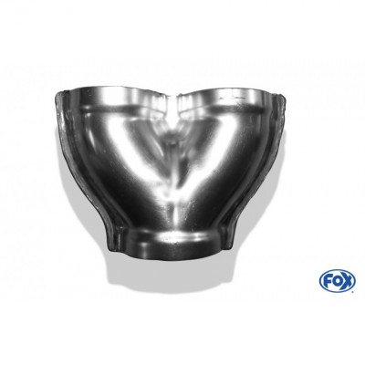 Silent stainless steel rear 1x135x80mm type 53 for OPEL VECTRA A (COFFRE)