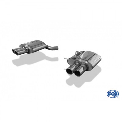 DESTOCKAGE - Silencieux arrière duplex inox 2x90mm type 16 pour BMW 650i TYPE F12 CABRIOLET