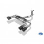 Complete Catback - silent stainless steel duplex 2x100mm type 25 for SEAT ATECA CUPRA 4x4 TYPE 5FP