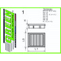 Filtre à air sport GREEN FILTER pour PEUGEOT 307 2,0L HDI (Flowmeter to screw with air box) 90cv / 66kW
