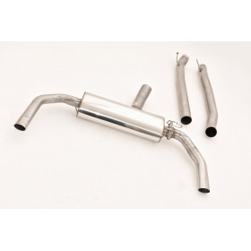 Silent rear duplex stainless steel 2x106x71mm type 32 for MERCEDES CLASSE E TYPE W212