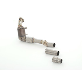 Downpipe Ø63.5mm avec catalyseur sport 200 cpsi Euro 6 pour OPEL CORSA E 1.4L TURBO