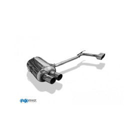 copy of Silent rear duplex D-G stainless steel 2x76mm type 10 for BMW 320/323/325/328/330 TYPE E46