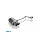 copy of Silent rear duplex D-G stainless steel 2x76mm type 10 for BMW 320/323/325/328/330 TYPE E46