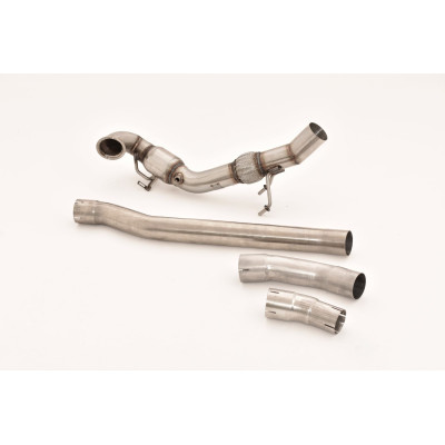 Downpipe Ø76mm inox avec catalyseur sport 200 cpsi pour AUDI S3 SPORTBACK QUATTRO TYPE 8V