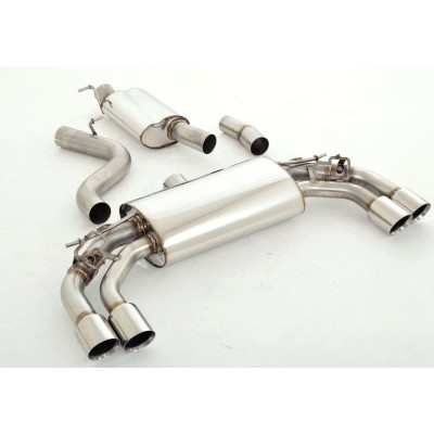 copy of Silent rear duplex stainless steel 1x160x80mm type 53 for VOLKSWAGEN T5/T6 4-MOTION