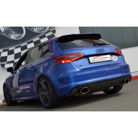 Silencieux arrière duplex Ø76mm pour AUDI S3 SPORTBACK QUATTRO TYPE 8V