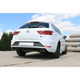 copy of Silent rear duplex stainless steel 1x145x65mm type 59 for SEAT LEON ST TYPE 5F