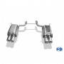 copy of Silent rear duplex stainless steel 2x90mm type 13 for MERCEDES SLK TYPE R171