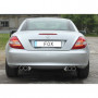 copy of Silent rear duplex stainless steel 2x90mm type 13 for MERCEDES SLK TYPE R171