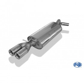 copy of Silent rear duplex stainless steel 1x160x80mm type 53 for VOLKSWAGEN T5/T6 4-MOTION