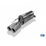 copy of Silent stainless steel rear 2x80mm type 13 for OPEL CALIBRA A