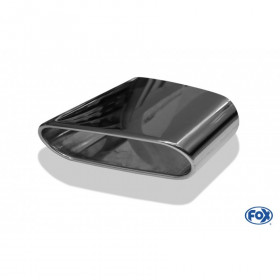 copy of Silent stainless steel rear 1x135x80mm type 53 for OPEL VECTRA A (COFFRE)