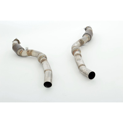 Downpipe 2x76mm avec catalyseurs sport 200 Cpsi pour AUDI RS6 TYPE 4F