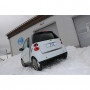 copy of Silent rear duplex stainless steel duplex type 14 for SMART FORTWO TYPE 451 (with Brabus bumper)