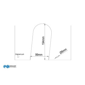 copy of Silent rear duplex stainless steel 1x160x80mm type 53 for VOLKSWAGEN T5/T6 4-MOTION