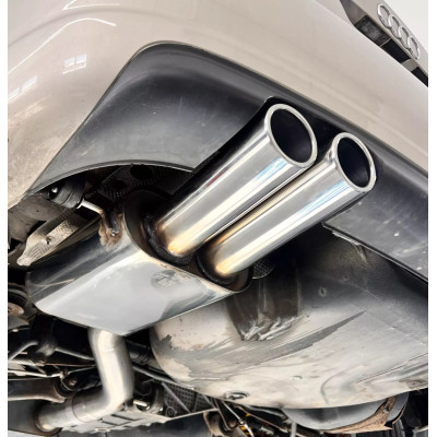 copy of Silent rear duplex stainless steel 1x160x80mm type 53 for VOLKSWAGEN T5/T6 4-MOTION